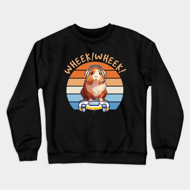 Guinea Pig Pride Squeak Symphony Wheek! Wheek! Tee for Pet Admirers Crewneck Sweatshirt by Merle Huisman